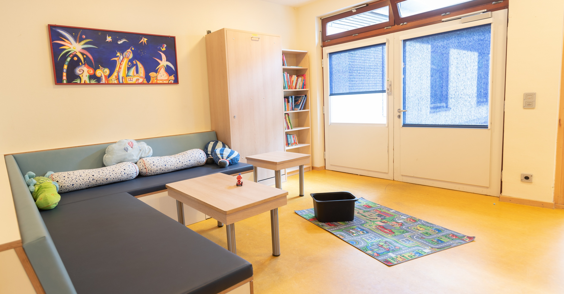 Das Bild zeigt das Wohnzimmer in Haus 3